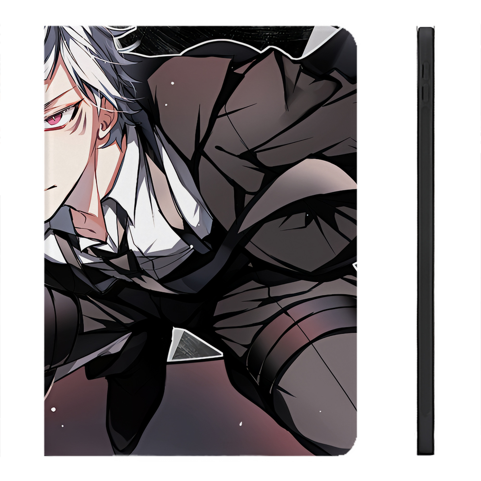（画像用） 文豪ストレイドッグス Bungo Stray Dogs IPadケース ペンホルダー付き ブックスタイルデザイン